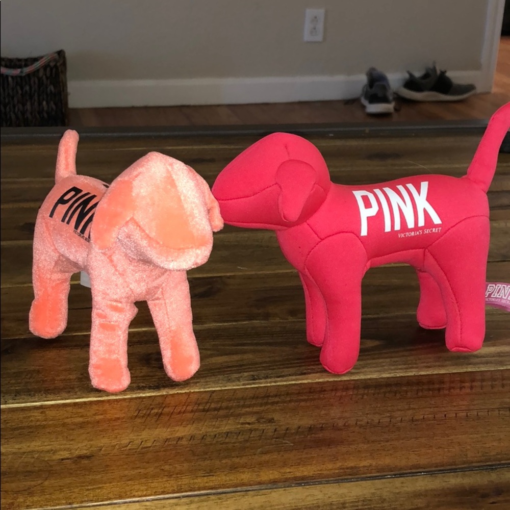 2 Victoria secret PINK mini dogs